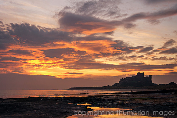 Bamburgh sky sunrise
