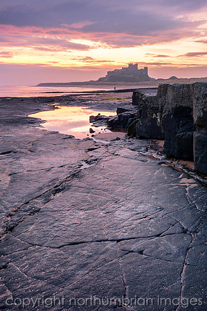 Bamburgh pastel sunrise