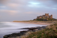 Bamburgh winter sunset.