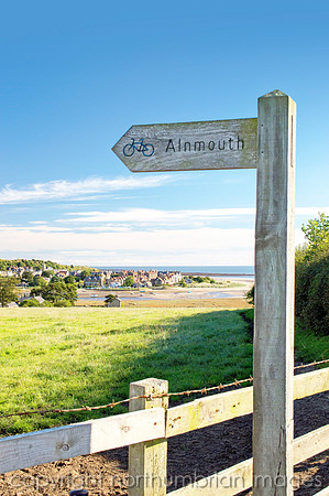 alnmouth sign northumberland northumbria