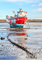 lindisfarne harbour boat holy island