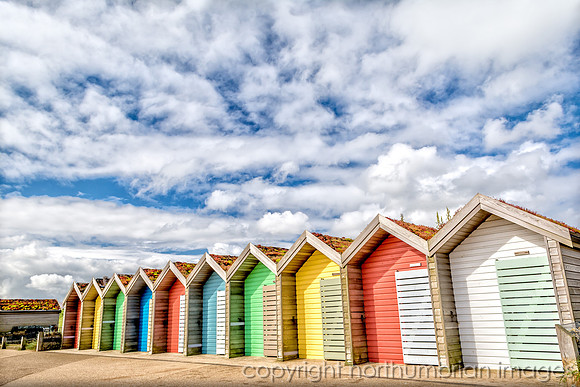 blyth northumberland "northumbrian images" colourful huts beach summer